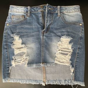 Fashion Nova Jean Skirt